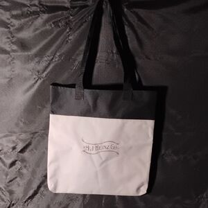Black and Gray Tote Bag